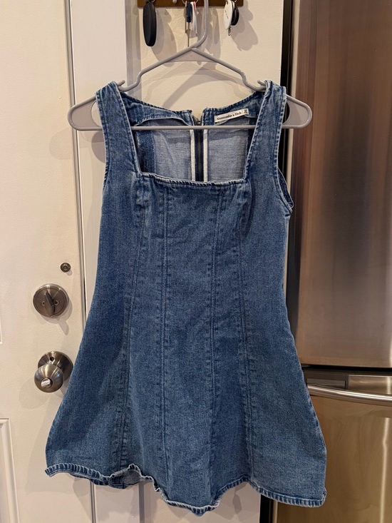 Abercrombie & Fitch Dresses & Skirts - Abercrombie & Fitch Blue Denim Pinafore Dress